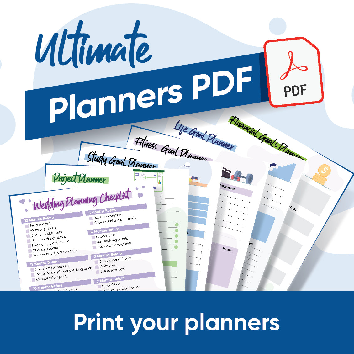 Ultimate Printable Planners Pack (Instant Download) Emily Excels