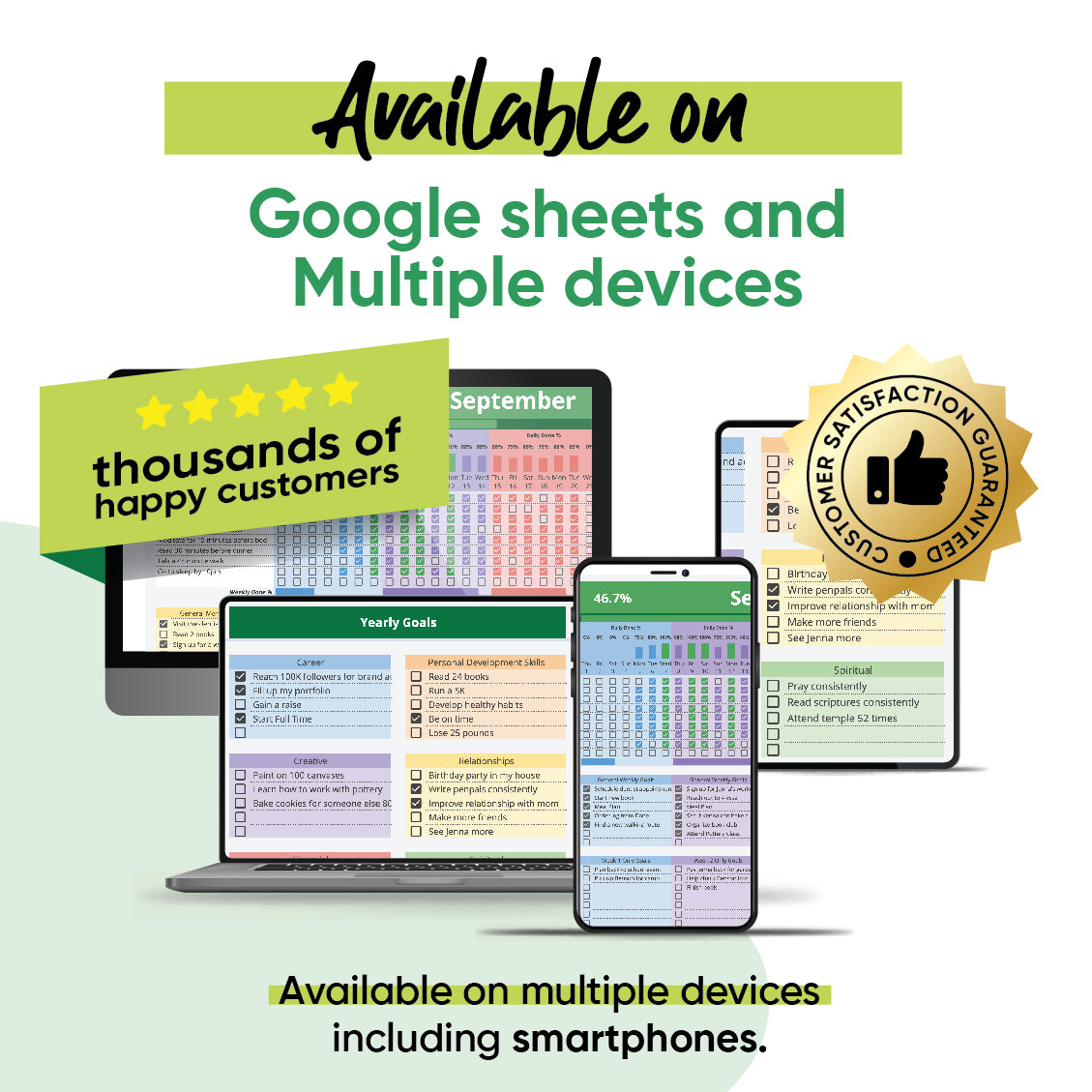 Ultimate Habit Tracker Spreadsheet Premium Quality Tracker Emily Excels